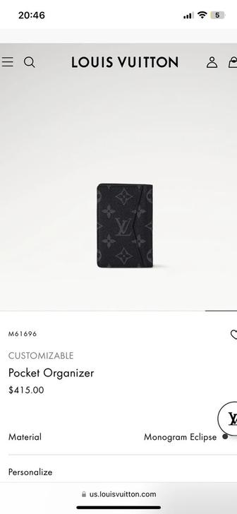 Картхолдер louis vuitton