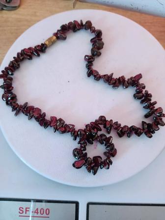 Бусы гранатовые винтажные вес 41 грамм, старинные,из натуральных камней