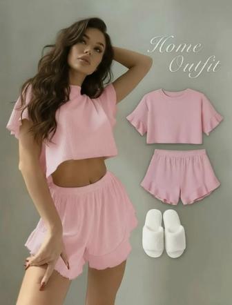 Пижама Женская Розовая в размере М