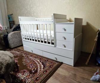 Детская кроватка в хорошем состоянии, б/у