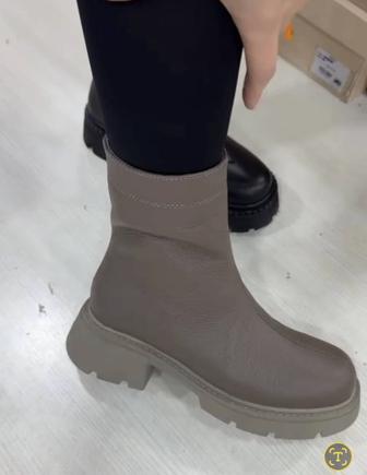 Зимние ботинки натуральная кожа