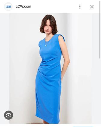 Платье футляр красивого синего цвета