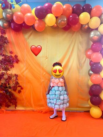 Продам платье на осенний бал, handmade 5-6лет