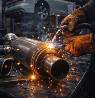 Сварка, ремонт и изготовление глушителей Алматы