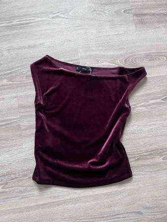 Бархатный топ Mango
