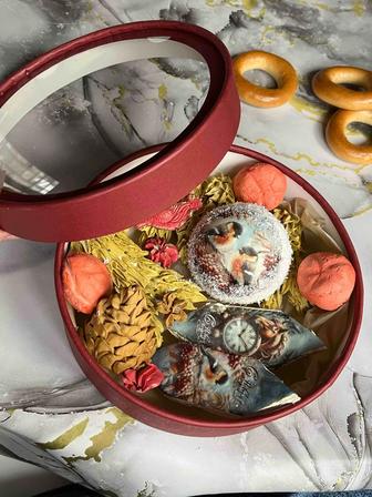 Новогодний подарок из зефира