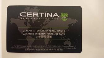 Наручные механические часы Certina GMT Powermatic 80, швейцарское качество