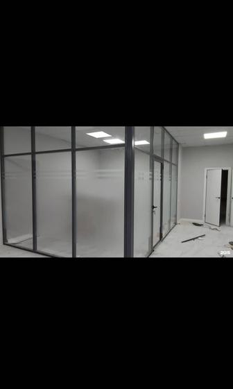 Изготовление изделий (перегородок, витражей, дверей) из пластика и алюминия