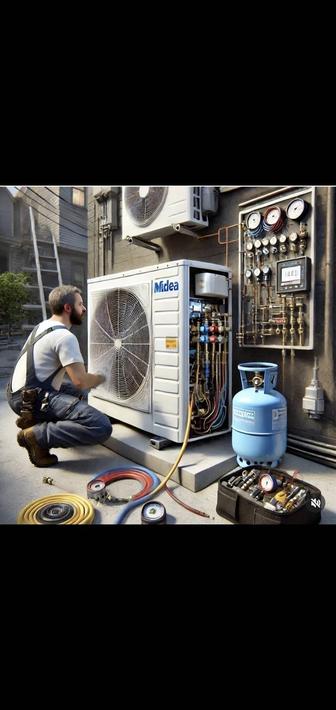 Установка ремонт заправка кондиционера