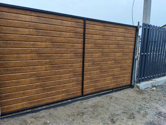 Откатные ворота, заборы, калитки.