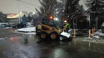 Бобкат кар тазалау снег убопчик снег убопчик машина