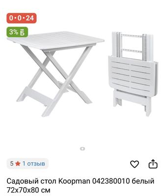 Столы пластик белые