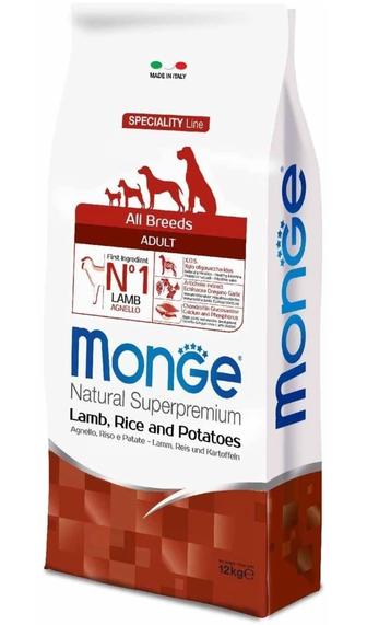 Корм Monge Ягненок 12кг для собак