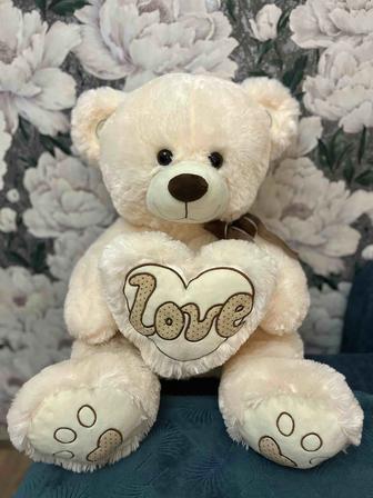 Плюшевый медведь персиковый 60 см