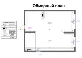 Обмерный план помещения