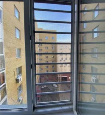 Установка металлических решёток от выпадения