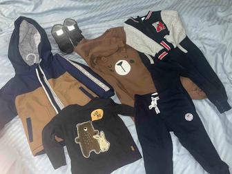 Детская одежда(Куртка 92р, обувь 23р, бодики 92р.Baby go. Б/у.