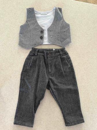 2-ка (жилетка и брюки) размер 74