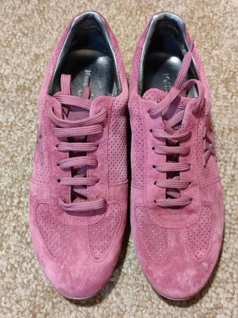 Louis Vuitton оригинал новые замшевые кроссовки 38