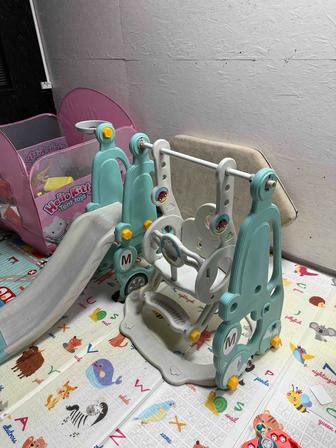 Детский игровой комплекс. Горка, качеля