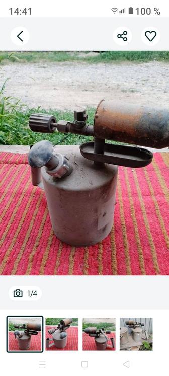 Паяльная бензиновая лампа б.у в рабочем состоянии