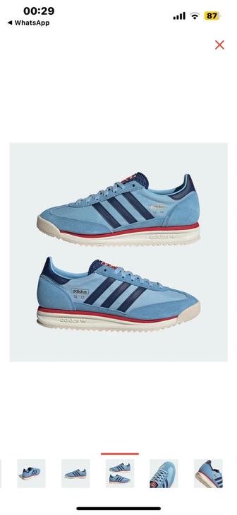Кроссовки adidas SL 72 RS голубой