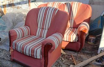 Мягкая мебель диван и кресло