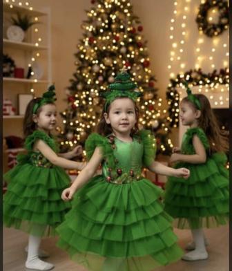 Ёлка платье с ободком на прокат