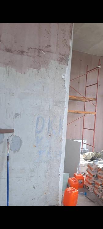 Левкас Шпаклевка штукатурка Нас трое занимаемся левкас под обои под краску