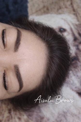 Перманентный макияж бровей