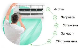 Установка кондиционера, чистка, заправка, обслуживание