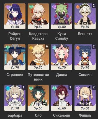 Геншин аккаунт европа 55 ранг