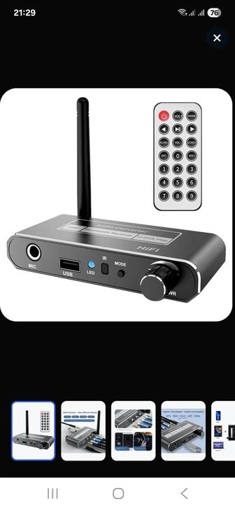 Беспроводной HIFI ЦАП-конвертер Bluetooth 5.2, аудиоприемник.