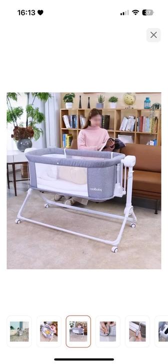 Кроватка Cool Baby колыбель продольный маятниковый механизм (шезлонг)