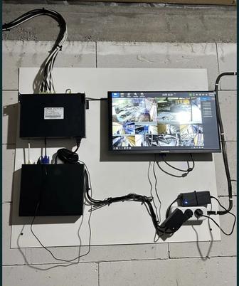 Установка видеонаблюдения и пожарной охранной сигнализация