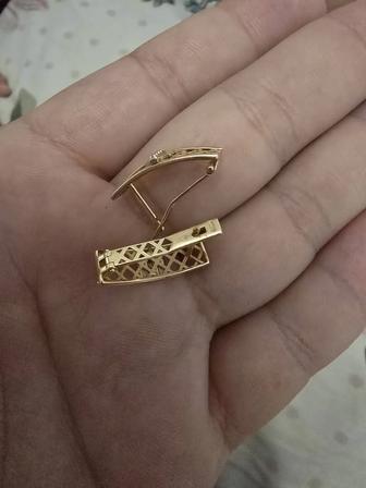 Золотой серьги