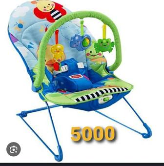 Детский шезлонг-качалка-пружинка