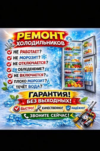 Ремонт холодильников и морозильных камер НА ДОМУ