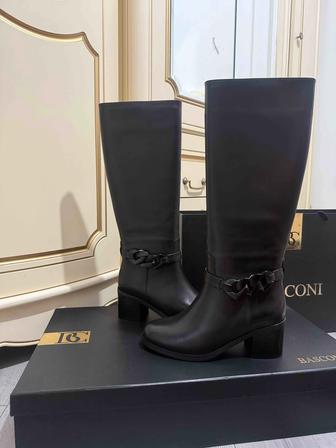 Сапоги новые зимние Basconi 37 размер натуральная кожа