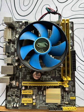 СРОЧНО Комплект материнская плата проц ОЗУ