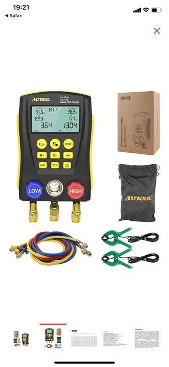 Manifold gauge autool lm 120 манометр