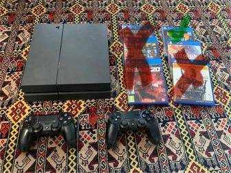 PS4 1Tb с двумя геймпадами