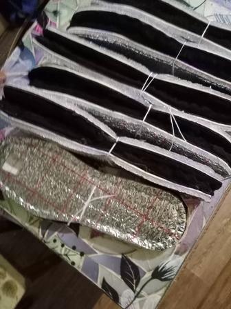 Теплые стельки для обуви из натурального меха