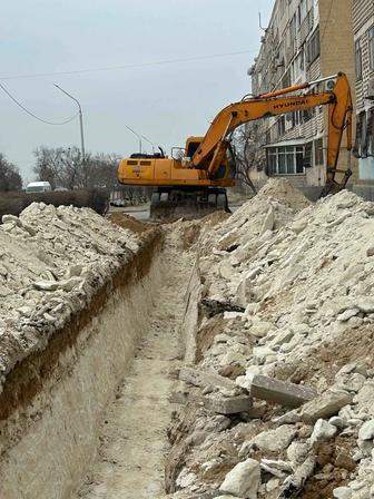 Аренда колесная экскаватора услуги экскаватора траншей котлован