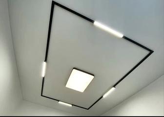 Установка натяжных потолков