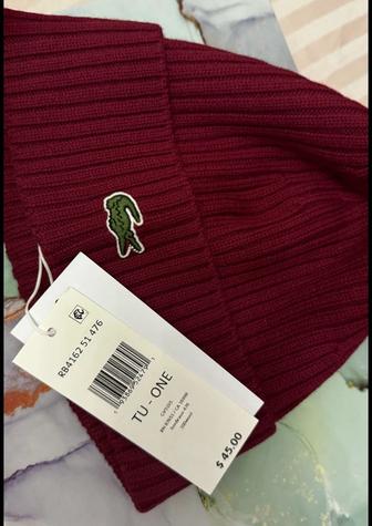 Lacoste шапка из шерсти