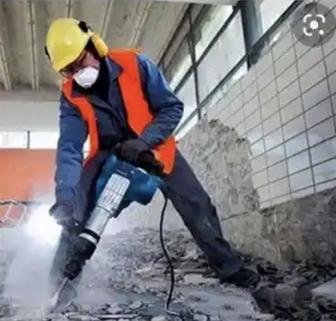 Демонтаж зданий/домов /сараев/ бетонных конструкций