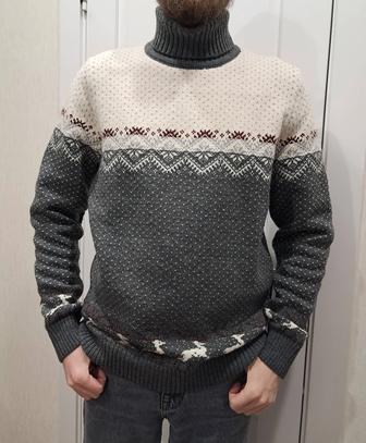 Свитер 48р шерсть 60%