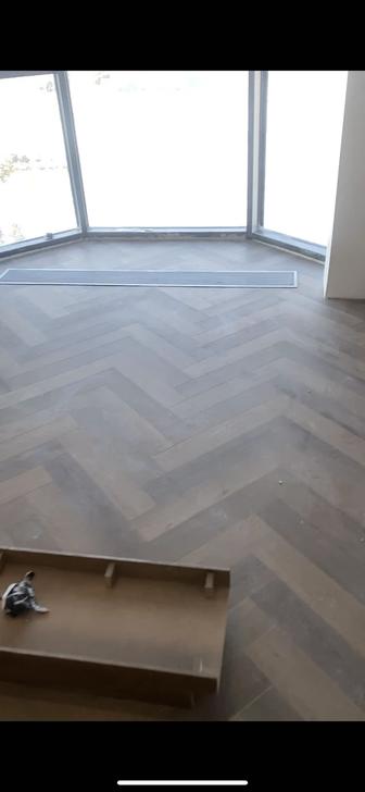 Укладка паркета, елочка, ламината, кварцвинила