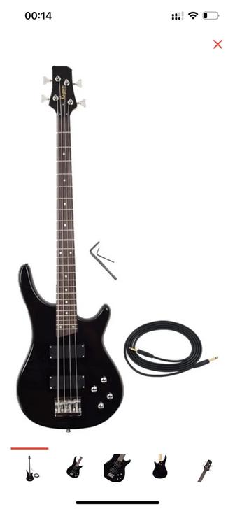 Электрогитара Music Room Kaysen Bass K-EB3-4 ВК черный